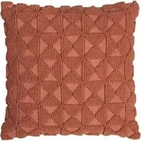 Varma Geometric Cushion - Brick