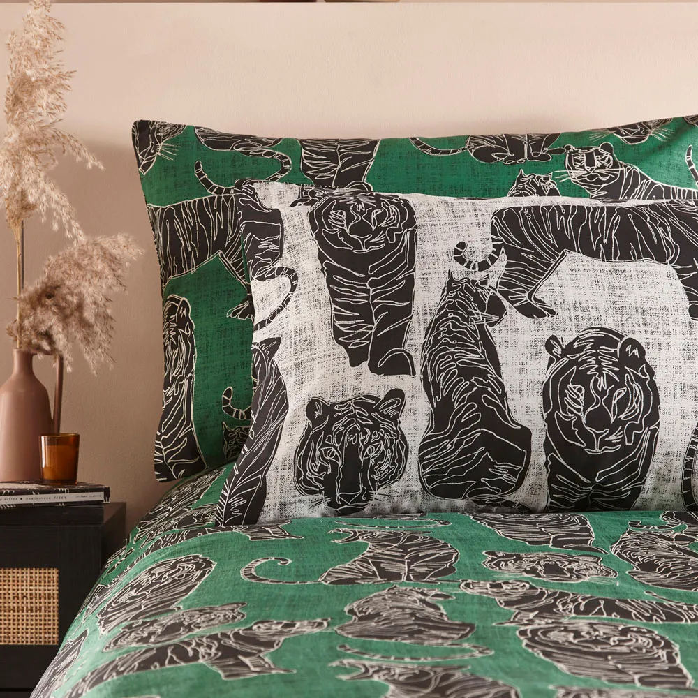 Wildcat Double Duvet Set - Green
