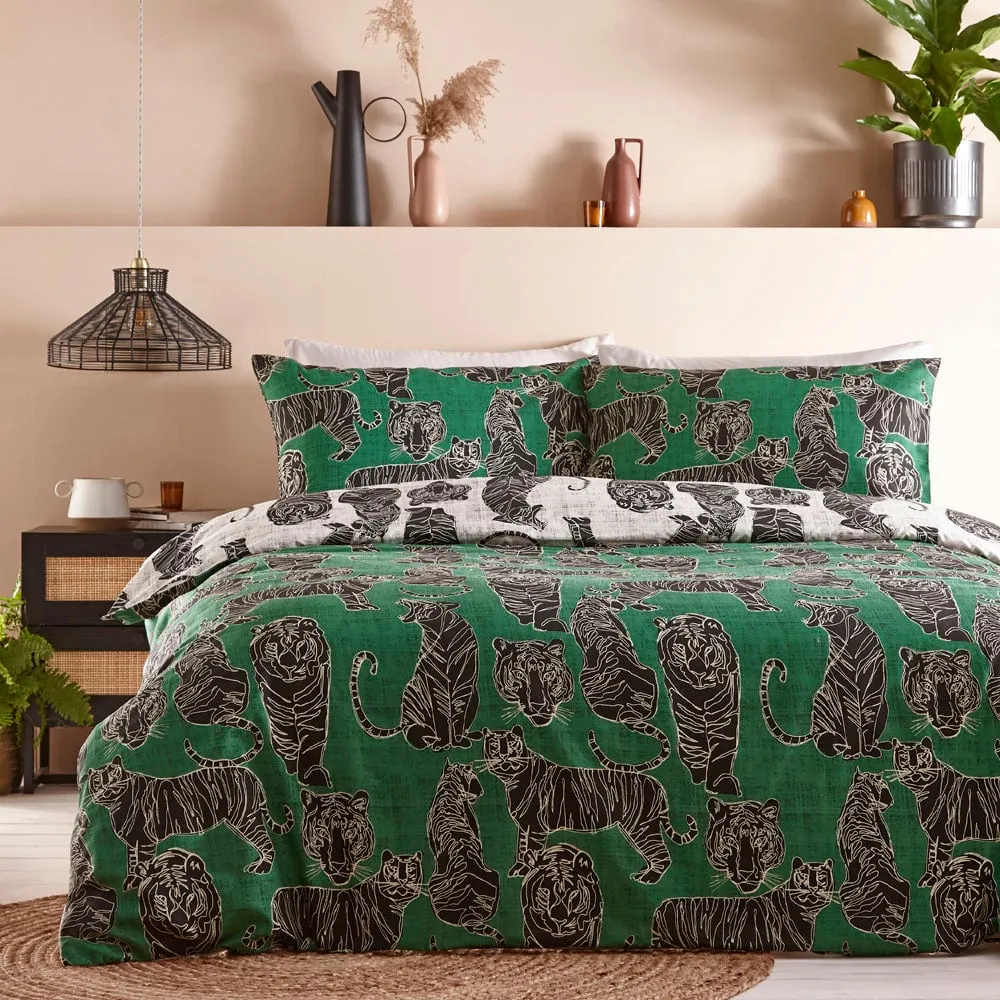 Wildcat Double Duvet Set - Green image