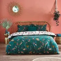 Wildlings Super King Duvet Set - Juniper Green, Polycotton