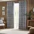 Winter Woods Animal Eyelet Curtains - Midnight, Chenille