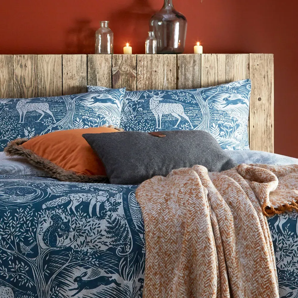 Winter Woods Super King Duvet Set - Midnight, Polycotton