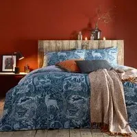 Winter Woods Super King Duvet Set - Midnight, Polycotton