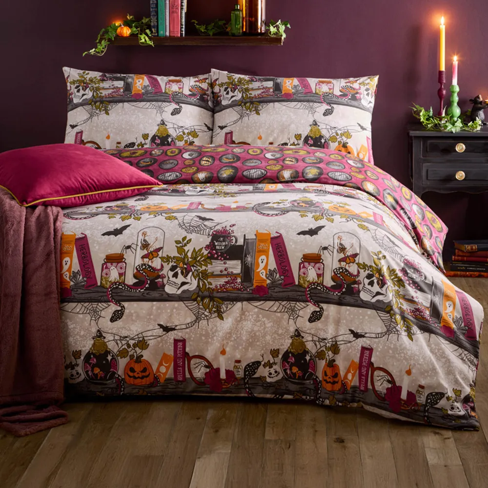 Witchy Tales Single Reversible Duvet Set - Multi image