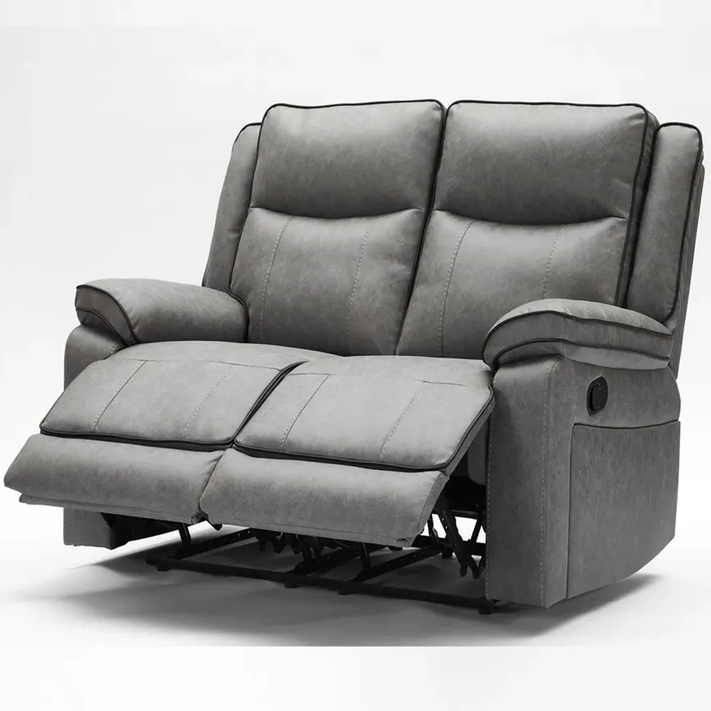 2-Seater Manual Recliner Loveseat - Grey