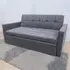 2-Seater Pull Out Recliner Sofa Bed - Grey, Velvet