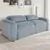 2-Seater Spring Cushion Sofa - Grey, Corduroy