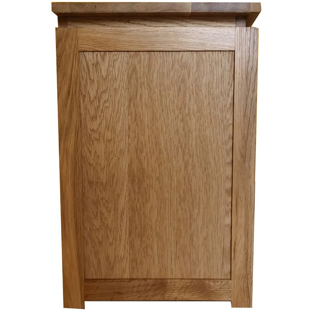 3 Drawer Bedside Table - Brown, Oak Veneer