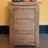 3 Drawer Bedside Table - Brown, Oak Veneer