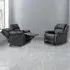 3-Seater Manual Recliner Sofa Set - Grey