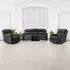 5-Seater Manual Recliner Sofa Set - Grey