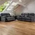 5-Seater Manual Recliner Sofa Set - Grey