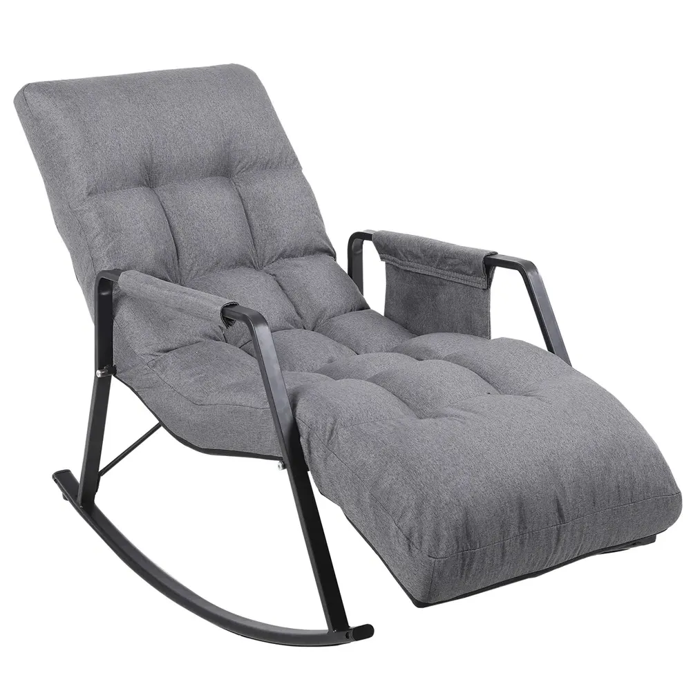 Adjustable Chaise Lounge Armchair - Grey