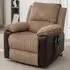 Electric Rise Recliner Armchair with Massager - Brown