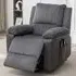 Electric Rise Recliner Armchair with Massager - Grey