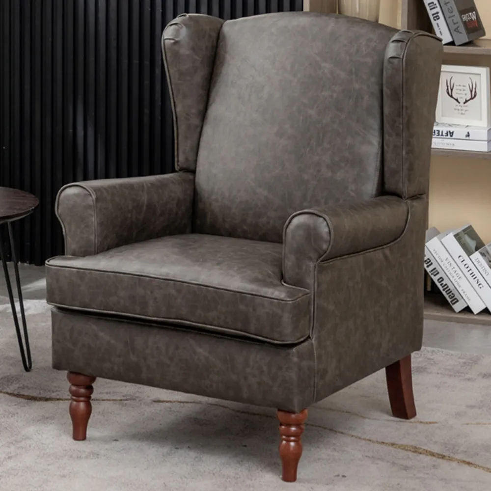 Fireside Wingback Armchair - Grey image