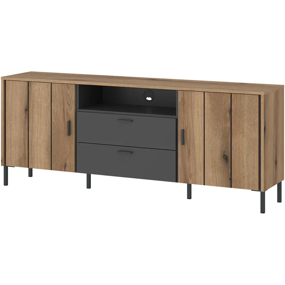 Arundel 2 Door 2 Drawer TV Cabinet - Brown