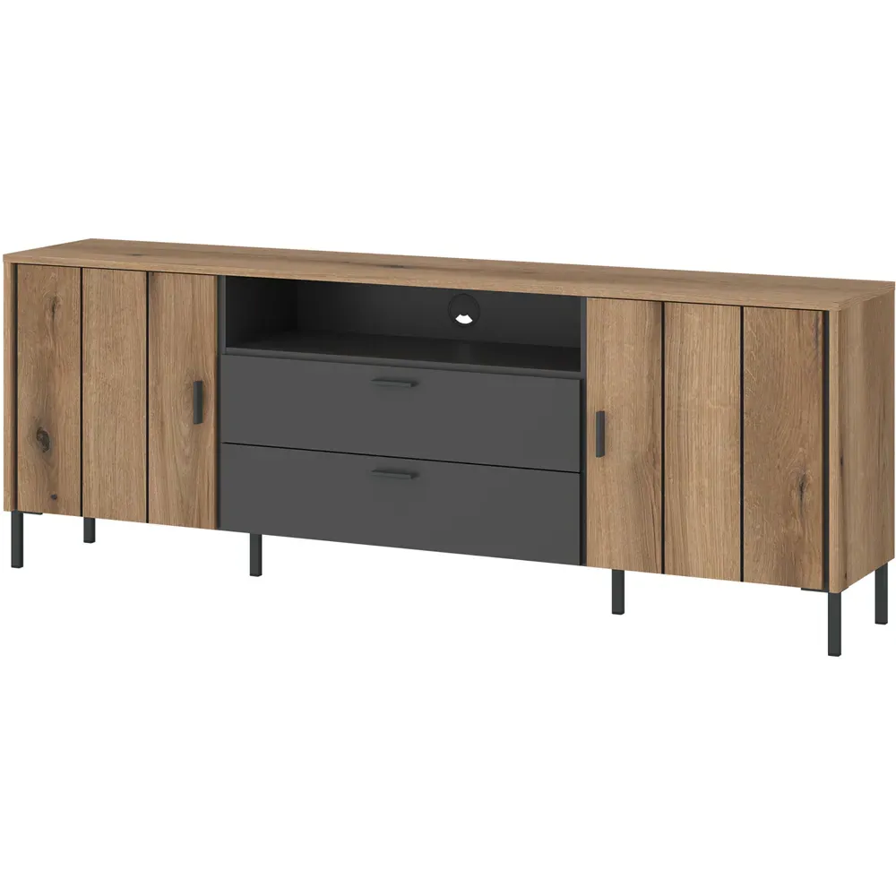 Arundel 2 Door 2 Drawer TV Cabinet - Brown