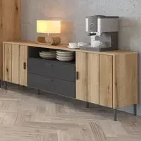 Arundel 2 Door 2 Drawer TV Cabinet - Brown