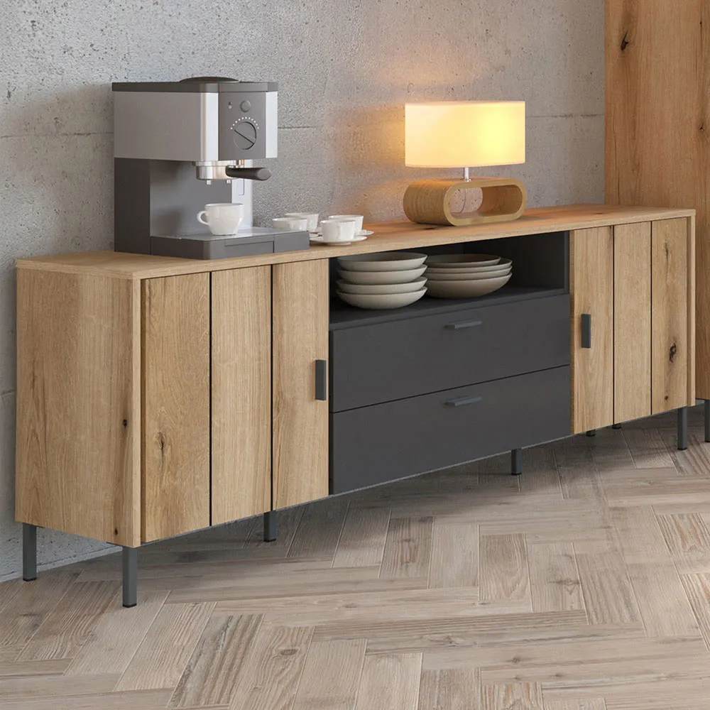 Arundel 2 Door 2 Drawer TV Cabinet - Brown