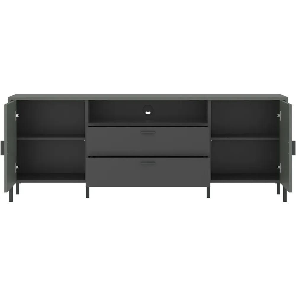 Arundel 2 Door 2 Drawer TV Cabinet - Green