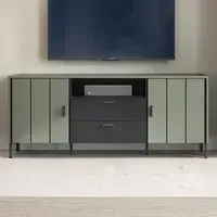 Arundel 2 Door 2 Drawer TV Cabinet - Green