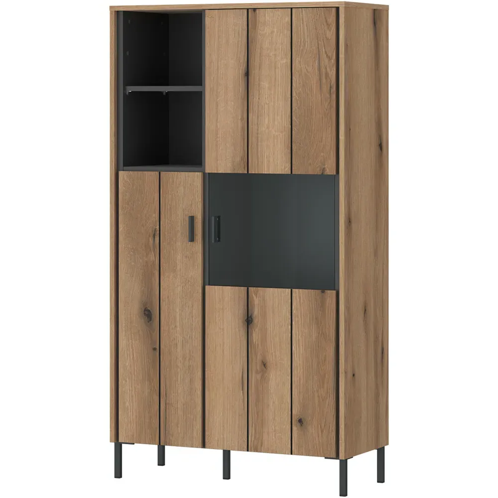 Arundel 2 Door Display Cabinet - Brown, Oak