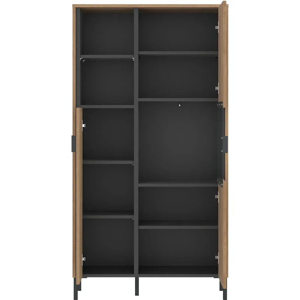 Arundel 2 Door Display Cabinet - Brown, Oak