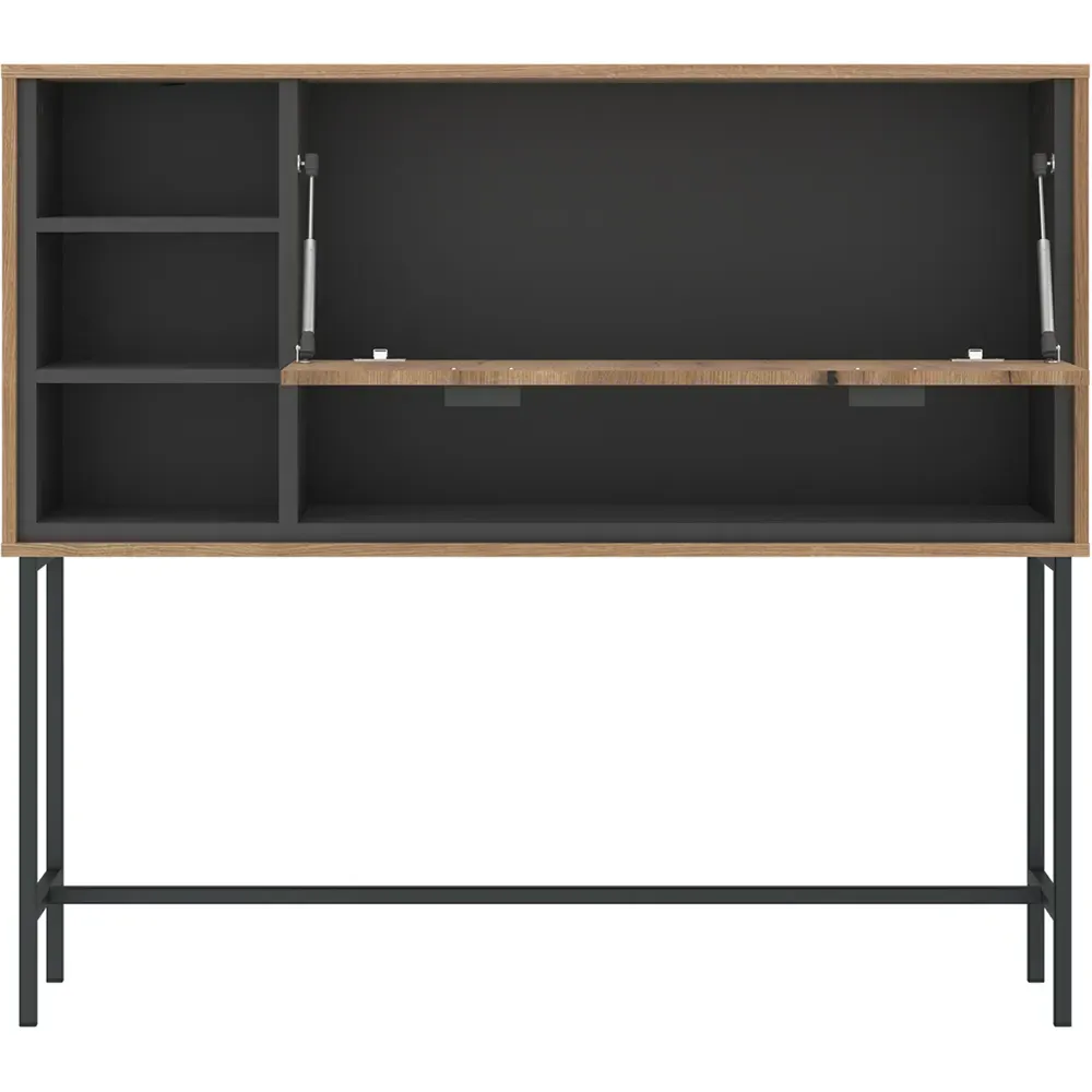 Arundel Single Door 4 Shelf Sideboard - Brown, Oak