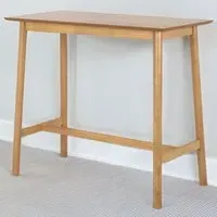 Barlow 4 Seater Rectangular Bar Table - Brown, Oak