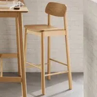 Barlow Bar Stool Set of 2 - Brown, Oak