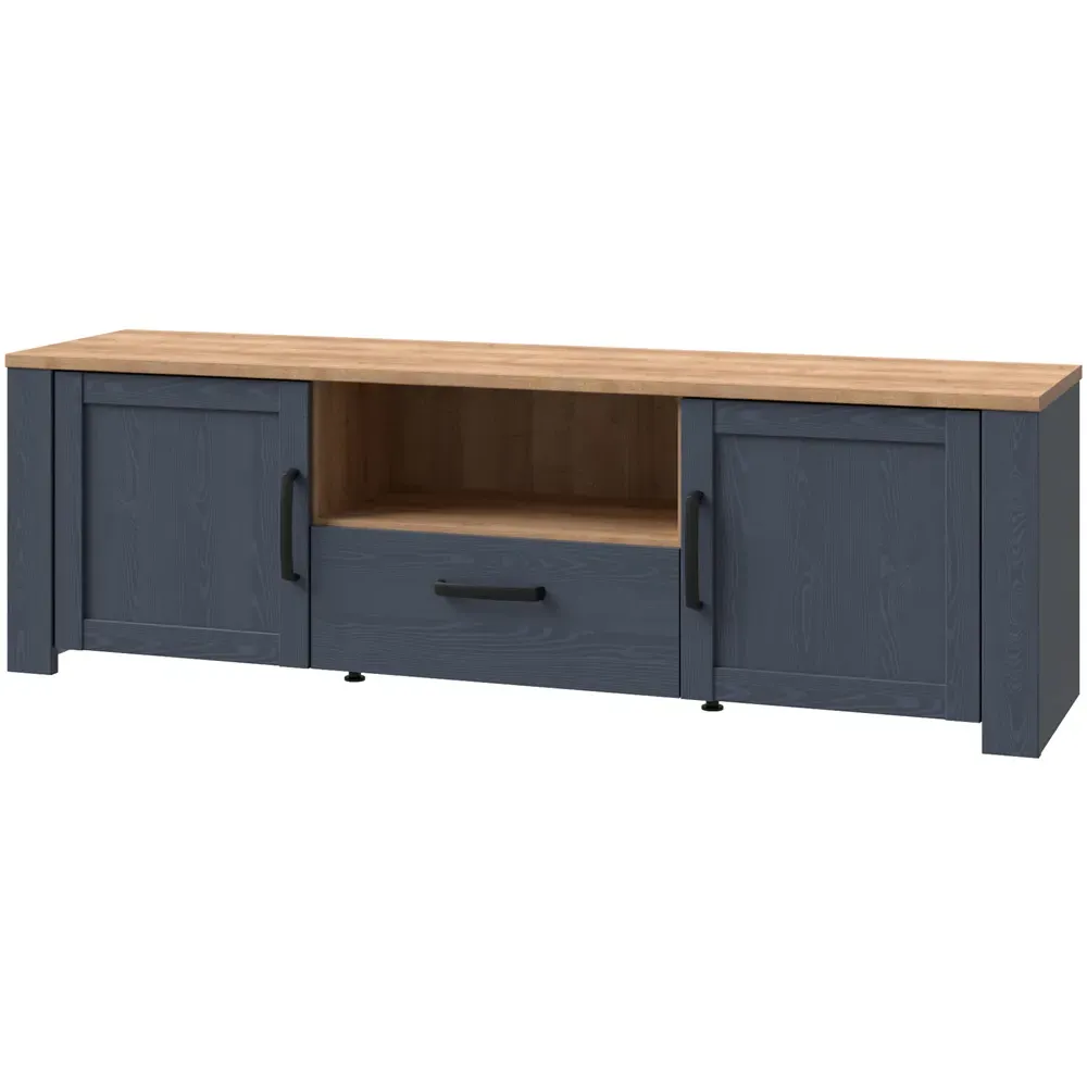 Bohol 2 Door TV Unit with LED - Navy