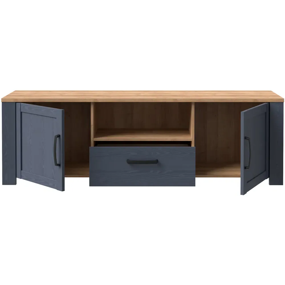 Bohol 2 Door TV Unit with LED - Navy