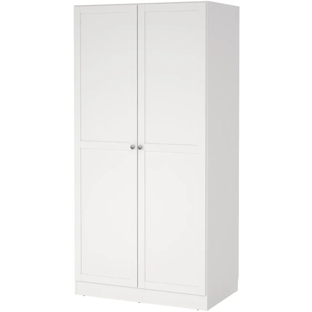 Brande Double Door Wardrobe - White