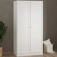 Brande Double Door Wardrobe - White