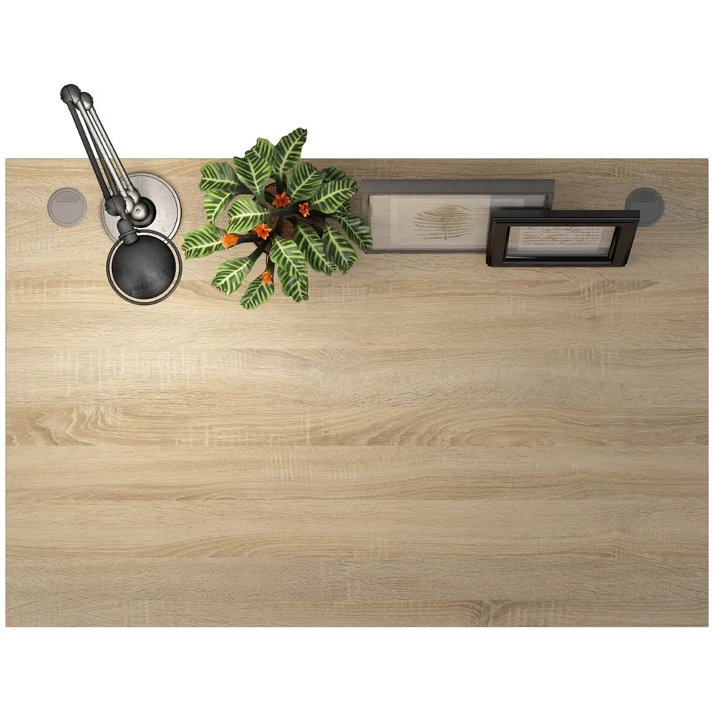 Florence 120cm Desk - White, Oak