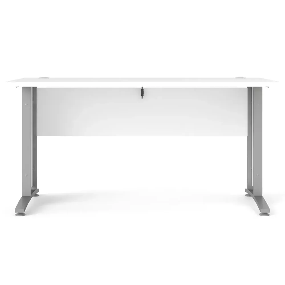 Florence 150cm Desk - White, Steel