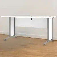 Florence 150cm Desk - White, Steel