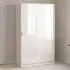 Florence 2 Door 3 Drawer Sliding Wardrobe - White High Gloss