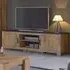 Florence 2 Door TV Cabinet - Chestnut, Matera Grey