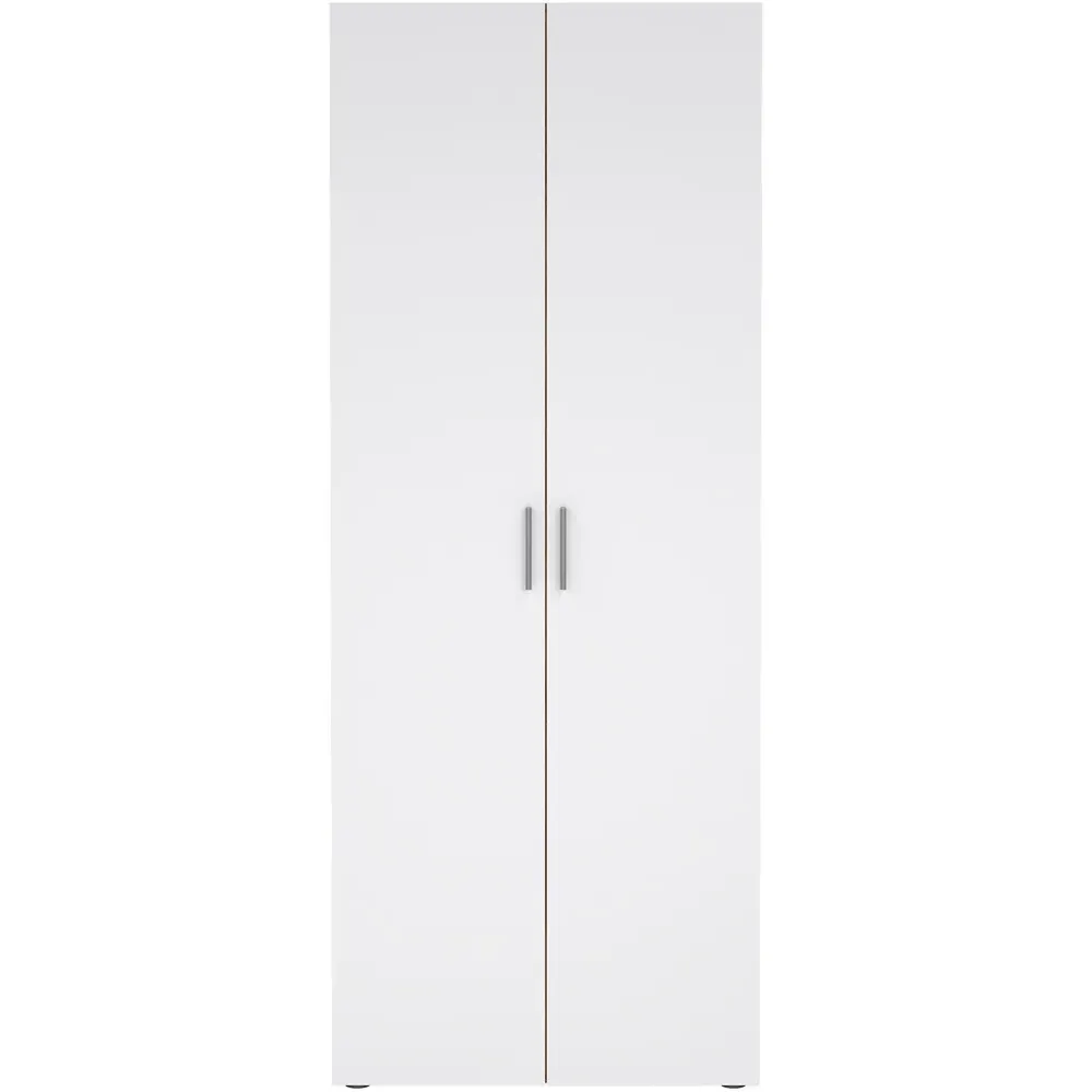 Florence 2 Door Wardrobe - White, Oak