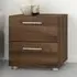 Florence 2 Drawer Bedside Table - Walnut