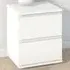 Florence 2 Drawer Bedside Table - White