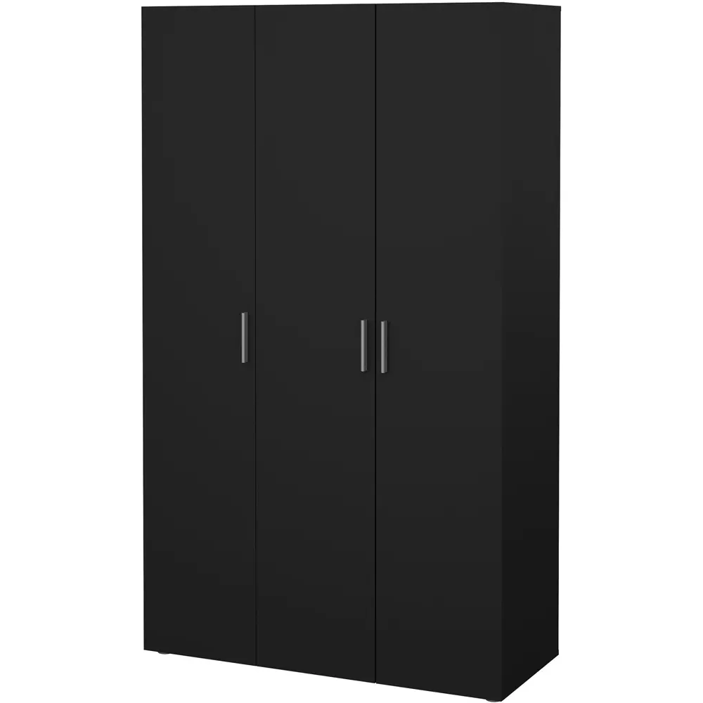 Florence 3 Door Wardrobe - Black