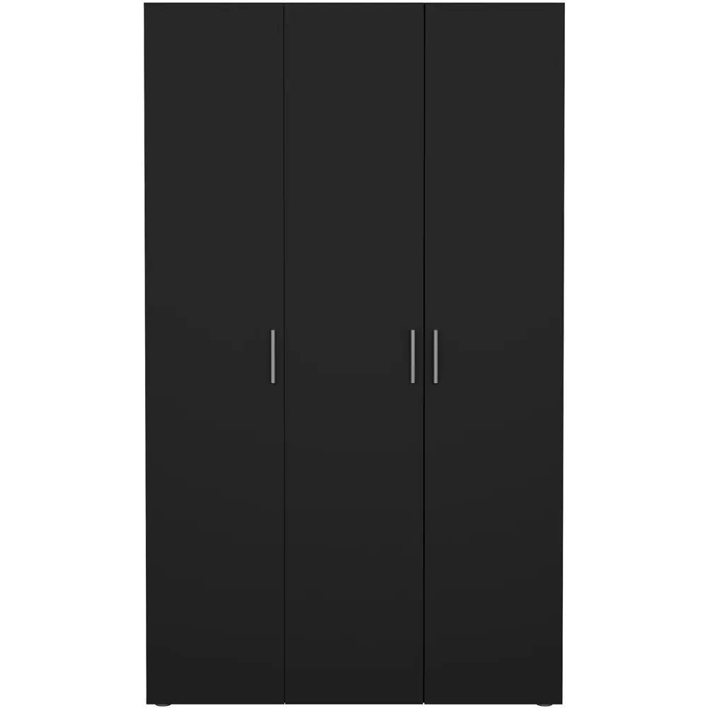 Florence 3 Door Wardrobe - Black