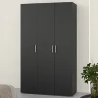 Florence 3 Door Wardrobe - Black