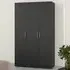 Florence 3 Door Wardrobe - Black