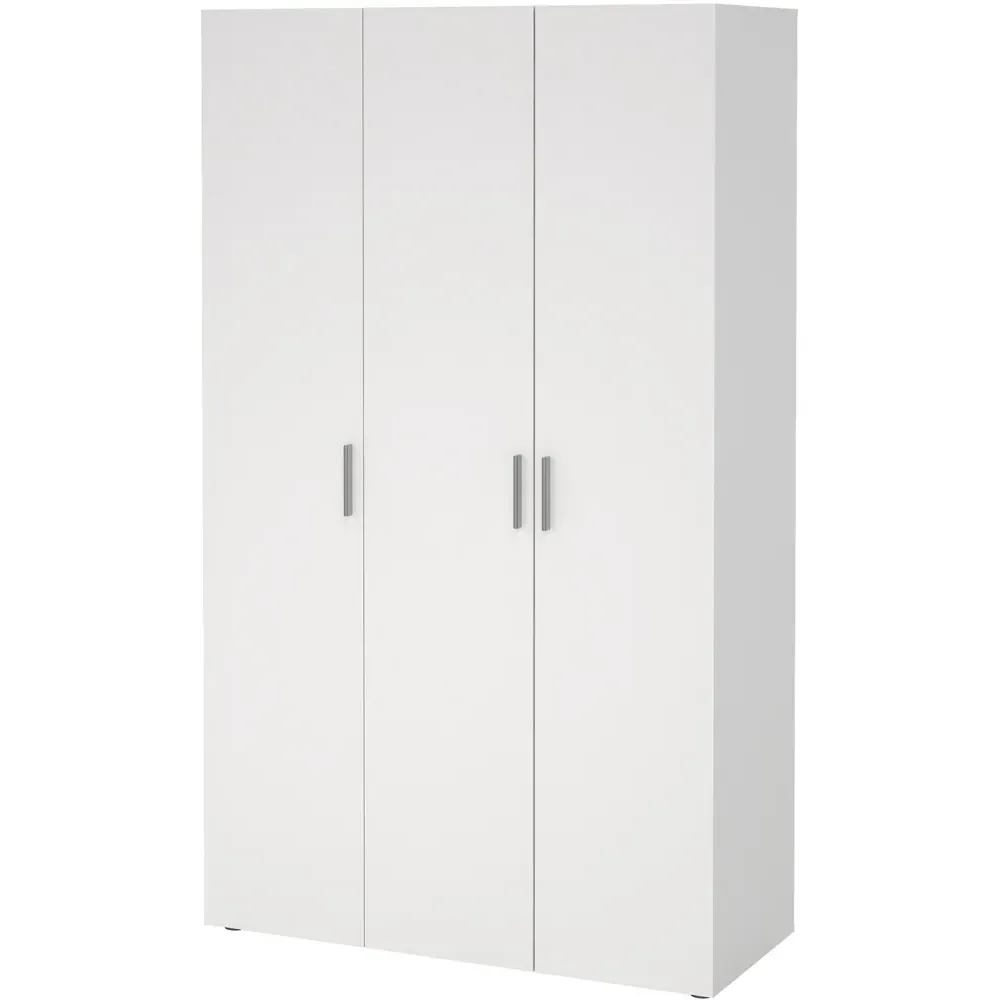 Florence 3 Door Wardrobe - White