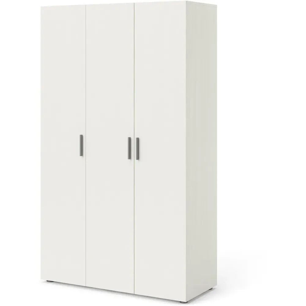 Florence 3 Door Wardrobe - White Woodgrain