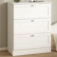 Florence 3 Drawer Chest of Drawers - White